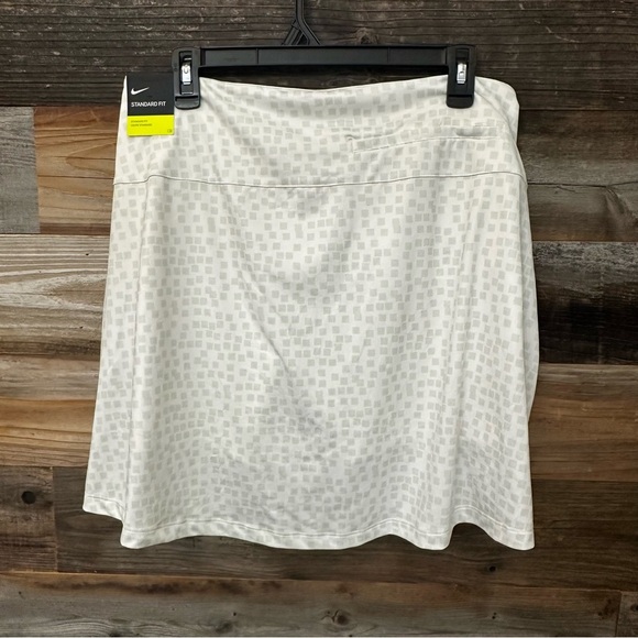 Nike Golf Womens Dri-FIT UV 17" Grid Print Skort Skirt White Size Large NWT - Picture 8 of 10